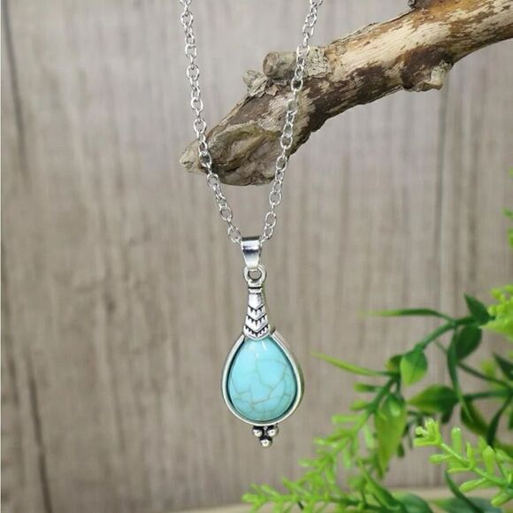 Turquoise jewelry set - Picture 2 of 4